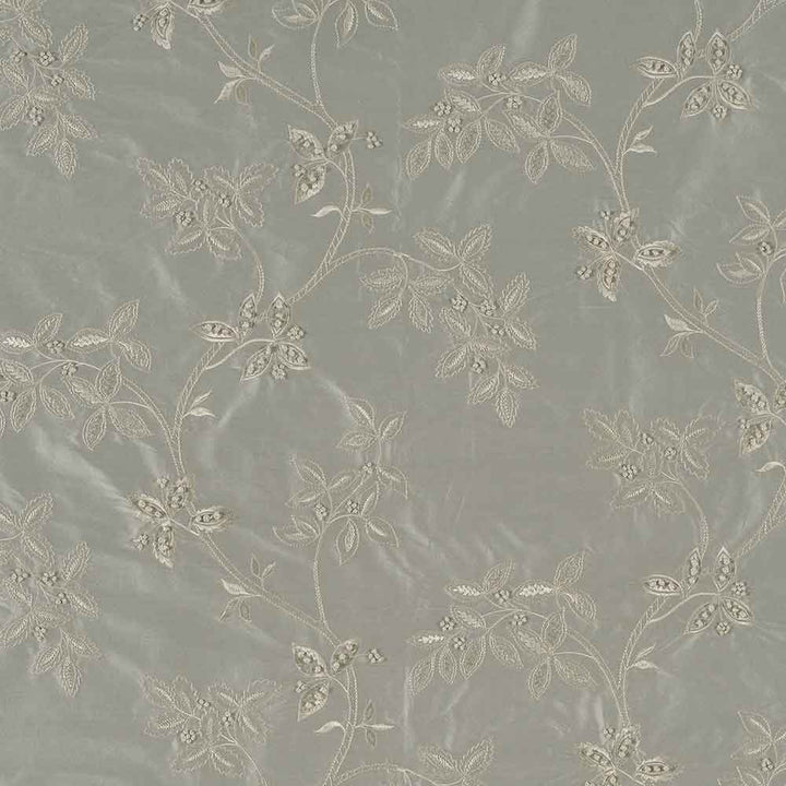 Trailing Tree Silk French Grey Fabric