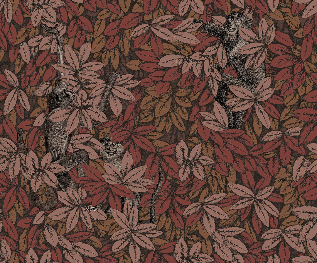 Cole & Son Foglie e Scimmie Wallpaper | Autumnal Leaves | 123/10050