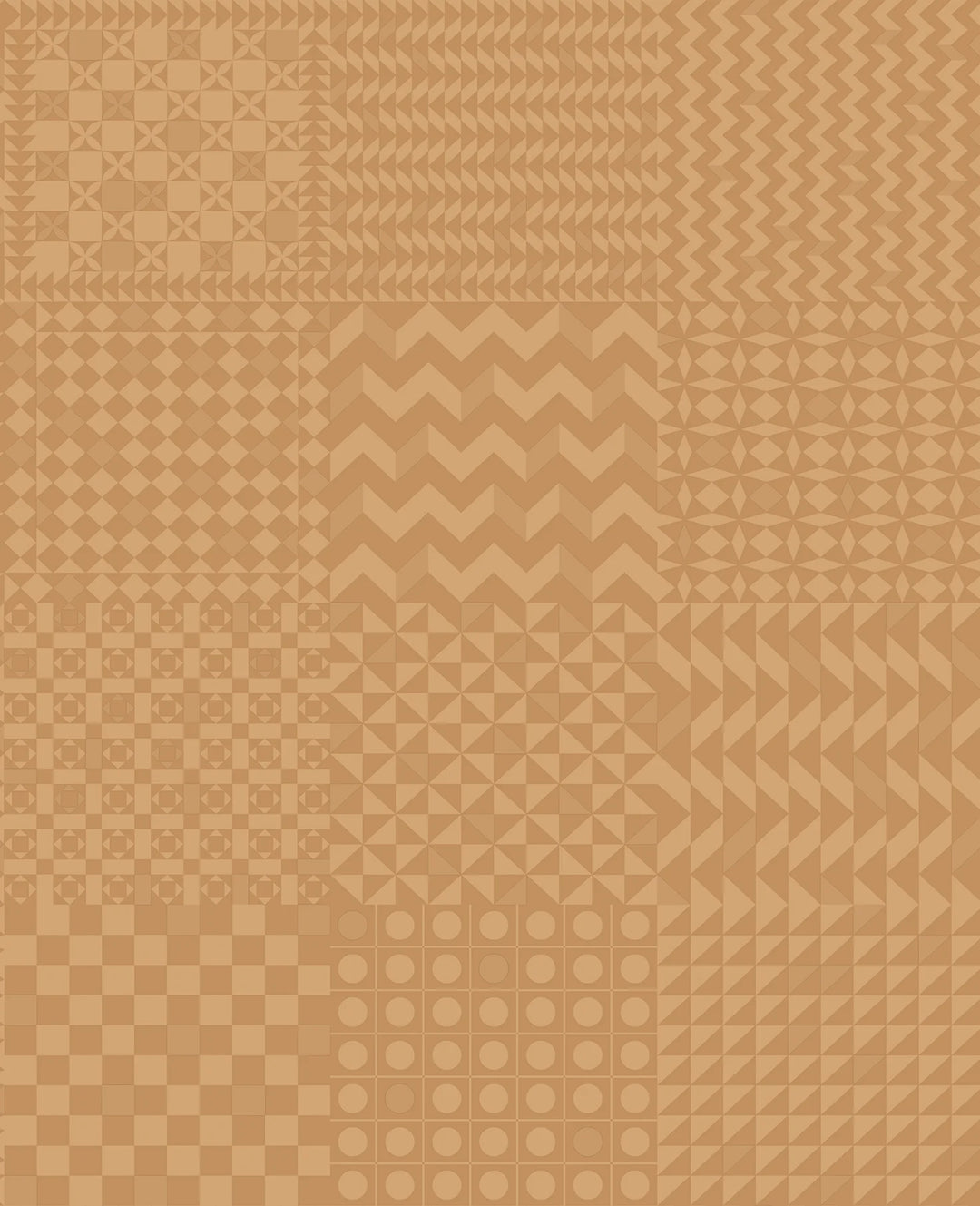 Cole & Son Geometrico Wallpaper | Gold on Gold | 123/7035