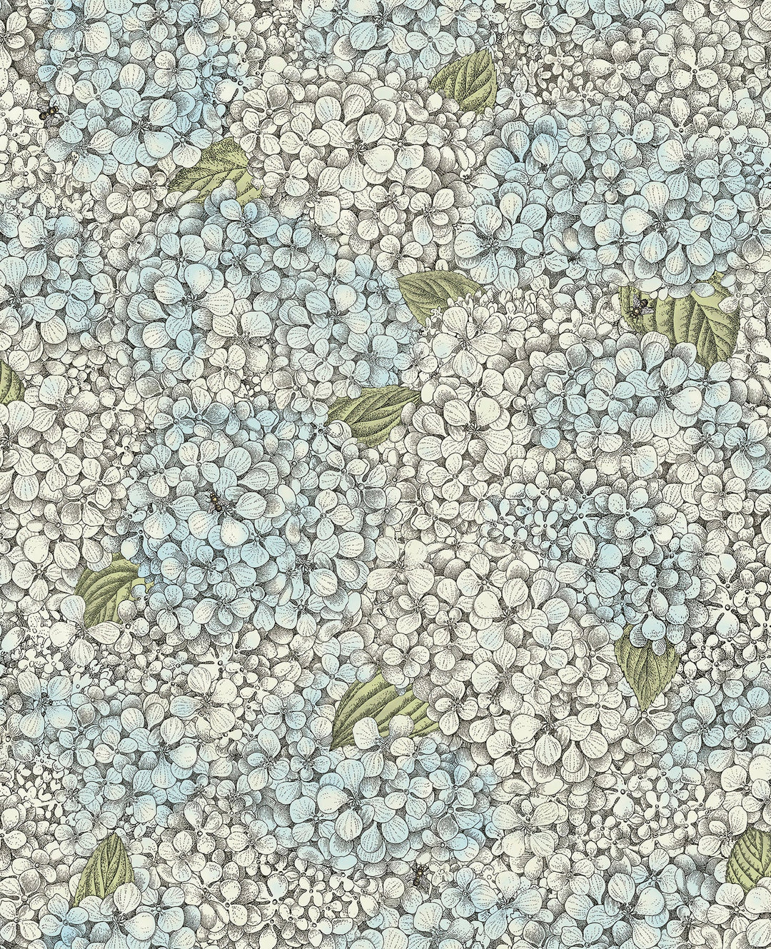 Cole & Son Ortensia Wallpaper | Blue & Cream | 123/9044