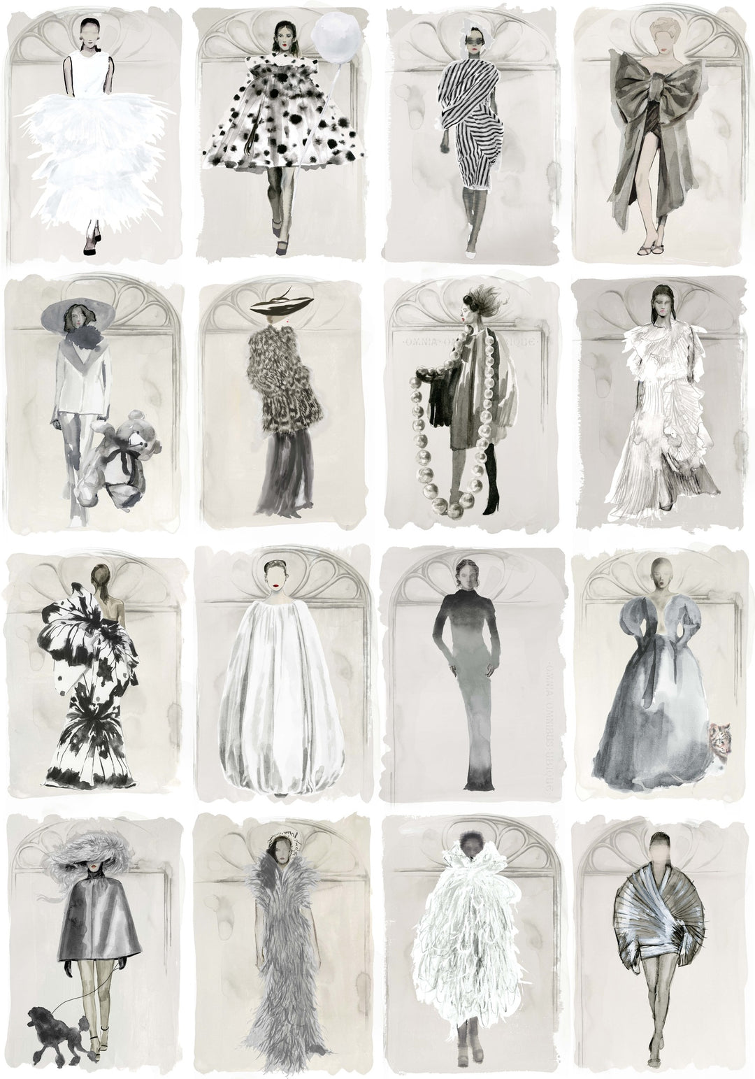 Couture Carousel With Windows Monochrome Pearl