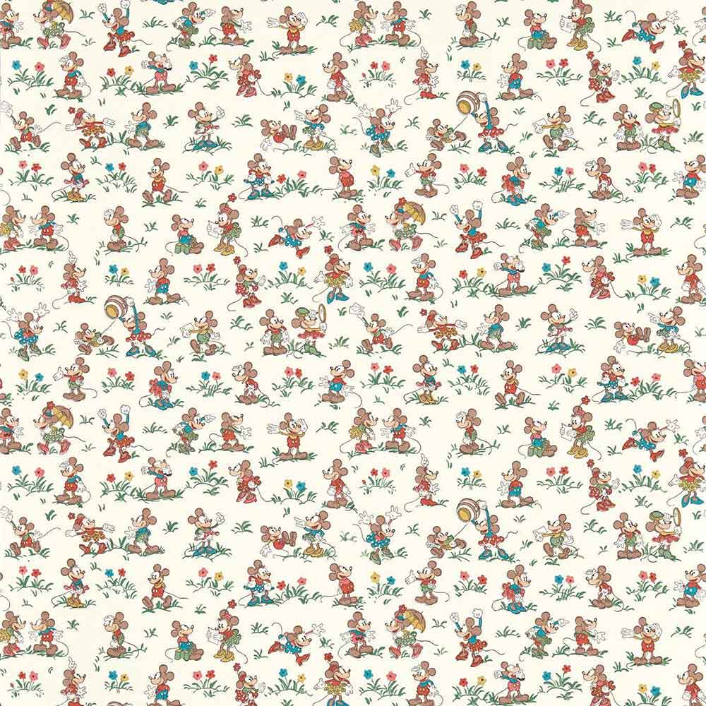 Mickey & Minnie Allsorts Wallpaper