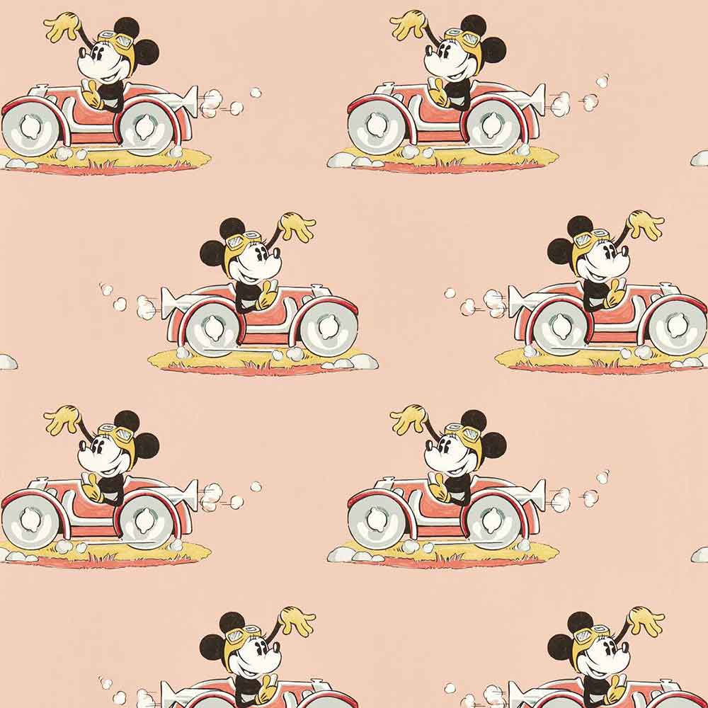 Minnie On The Move Candy Floss Wallpaper