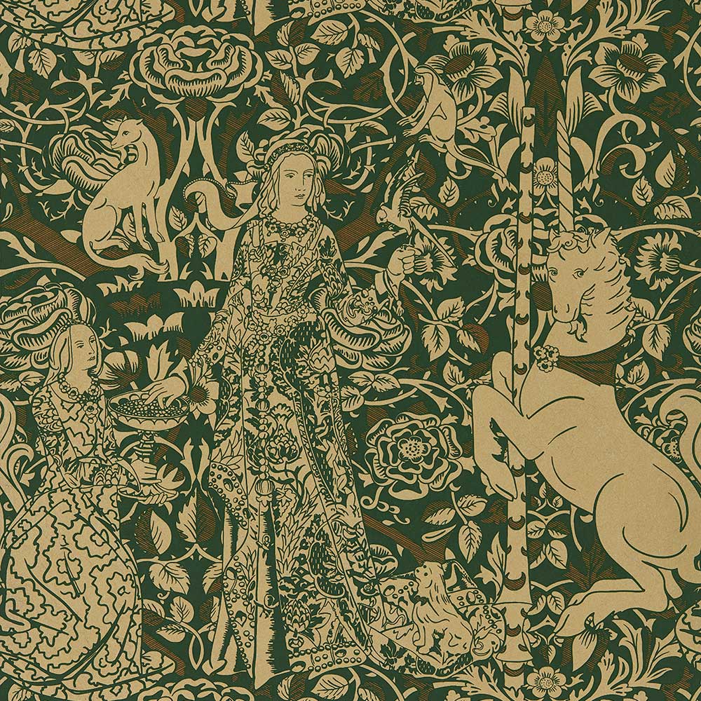 Sanderson Aurelia’s Grail Wallpaper | Gobelin Green & Bronze | 217297