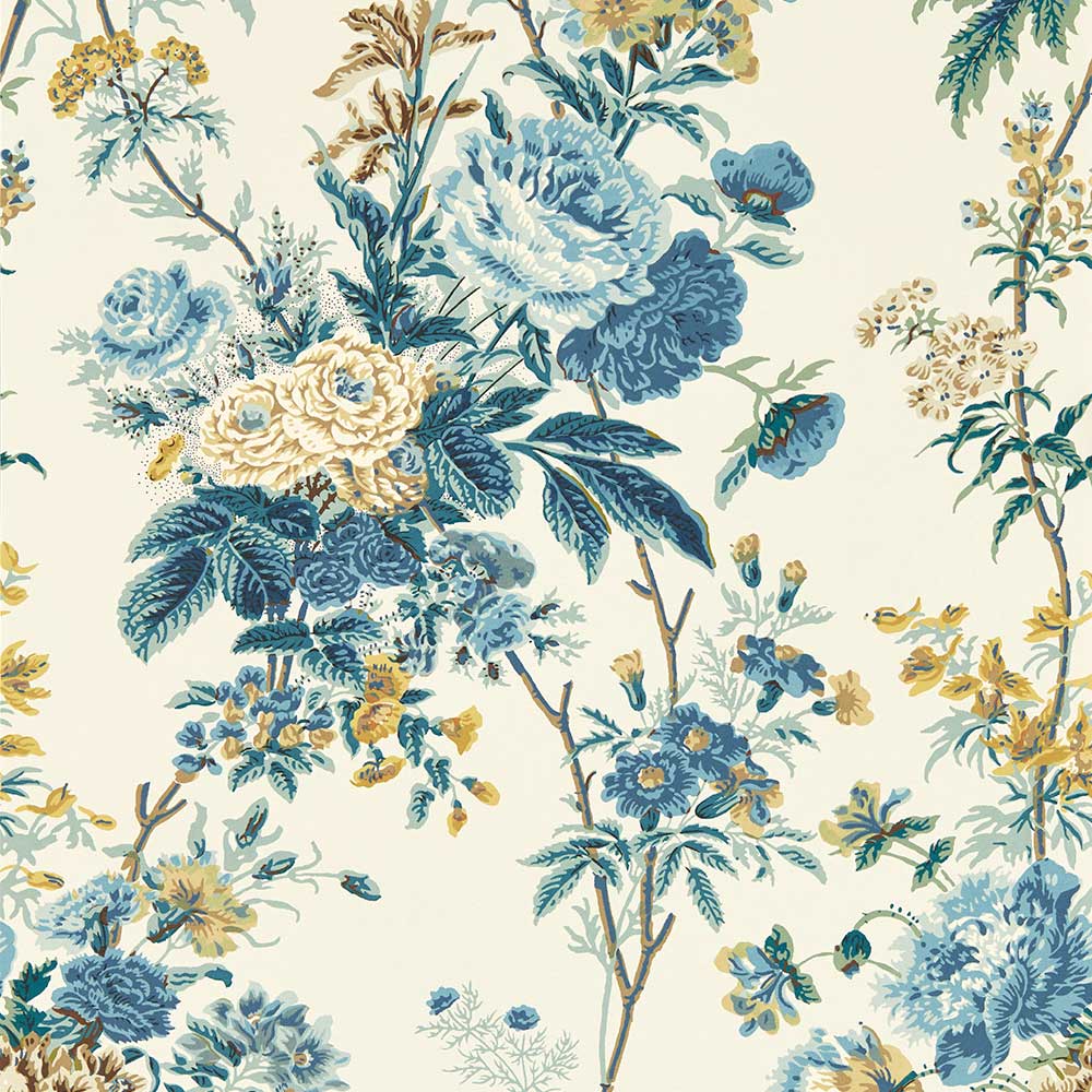 Sanderson Lakeland Paradis Wallpaper | Poppinjay & Lion | 217304