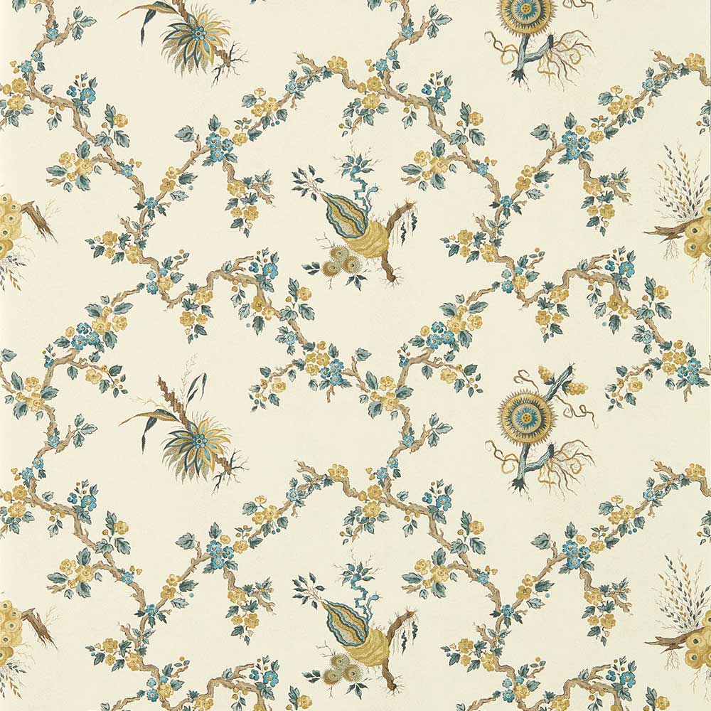 Sanderson Trelliage Wallpaper | Chamomile & Chalke | 217319
