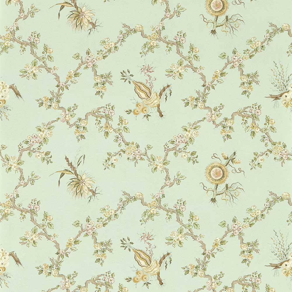 Sanderson Trelliage Wallpaper | Aphrodite & Blush | 217320