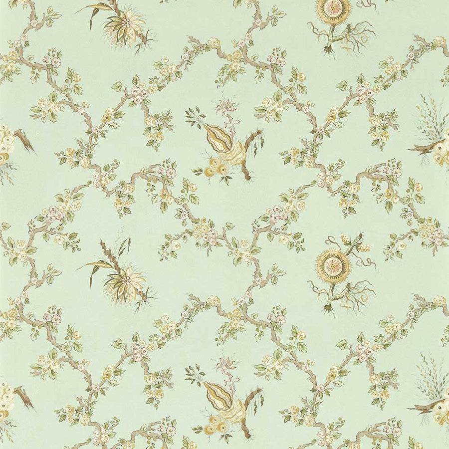 Sanderson Trelliage Wallpaper | Aphrodite & Blush | 217320