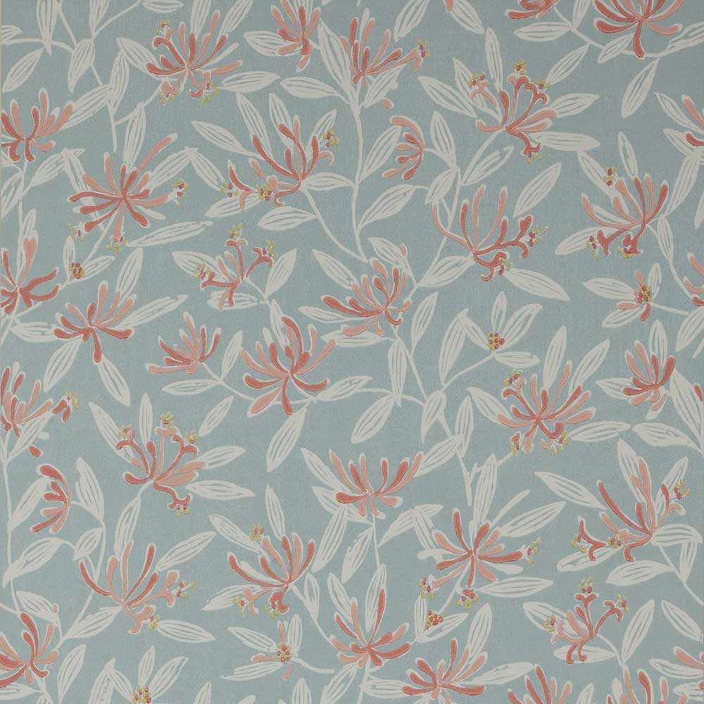 Nerissa Soft Blue & Pink Wallpaper