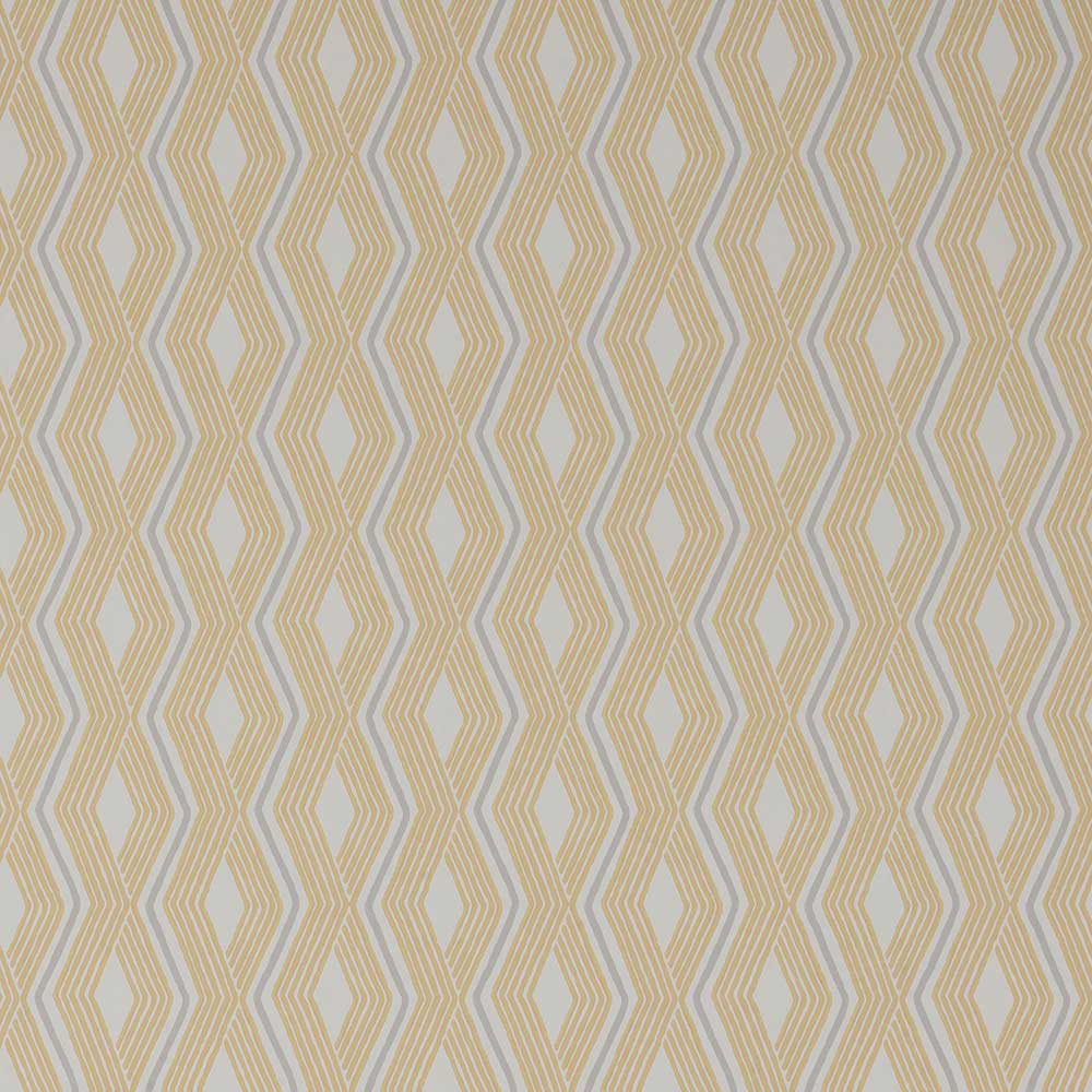 Pemba Yellow & Grey Wallpaper