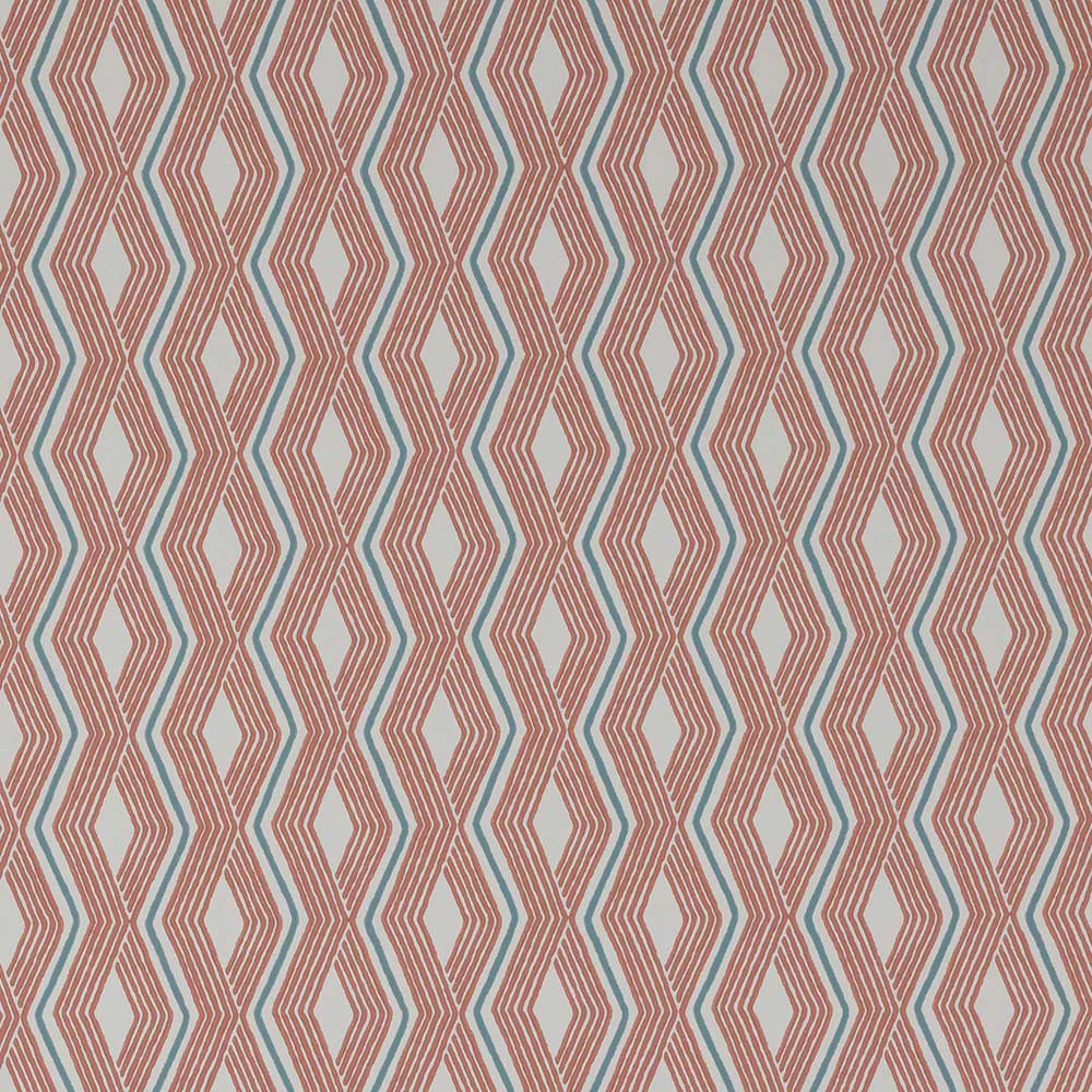 Pemba Red & Blue Wallpaper