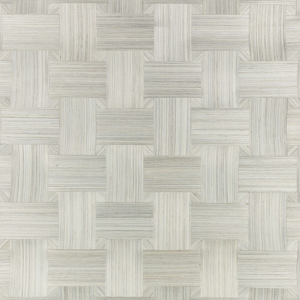 Lattice Mosaic Silver Wallpaper