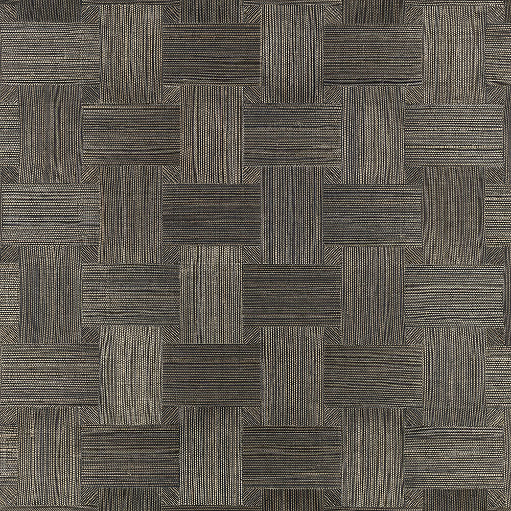 Lattice Mosaic Anthracite Wallpaper