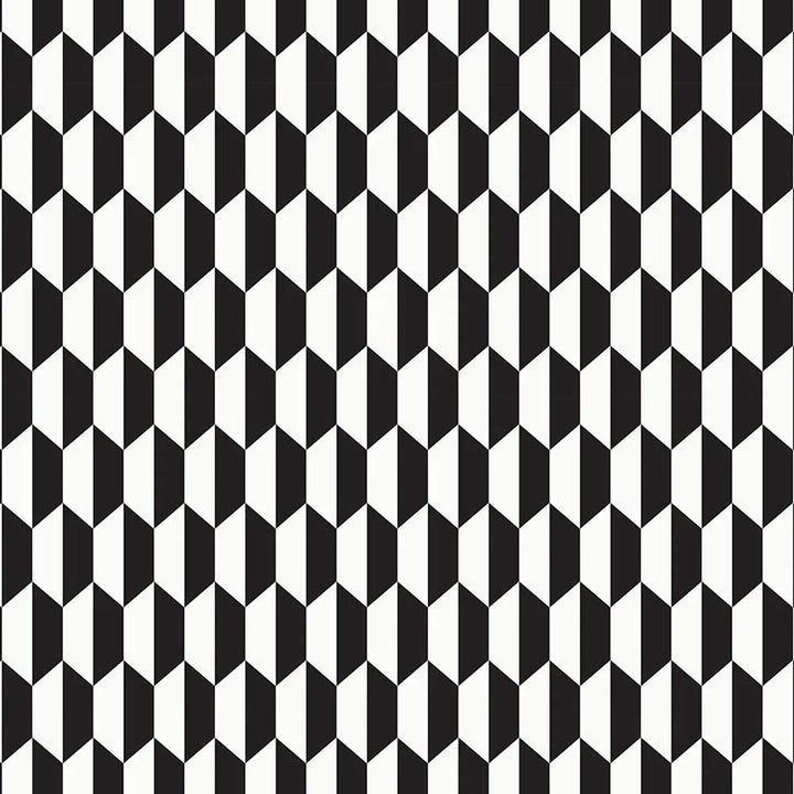 Cole & Son Tile Jaquard Fabric | Black & White | F111/9034