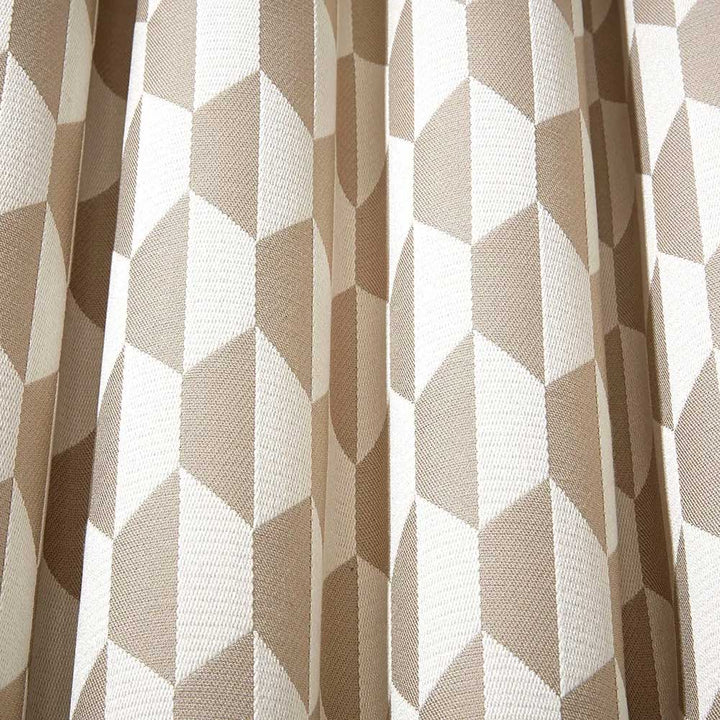 Cole & Son Tile Jaquard Fabric | Cream & Oat | F111/9033