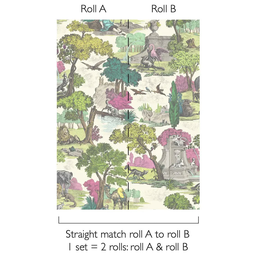 Versailles Grand (2 roll set) Bright Classic Multi Wallpaper