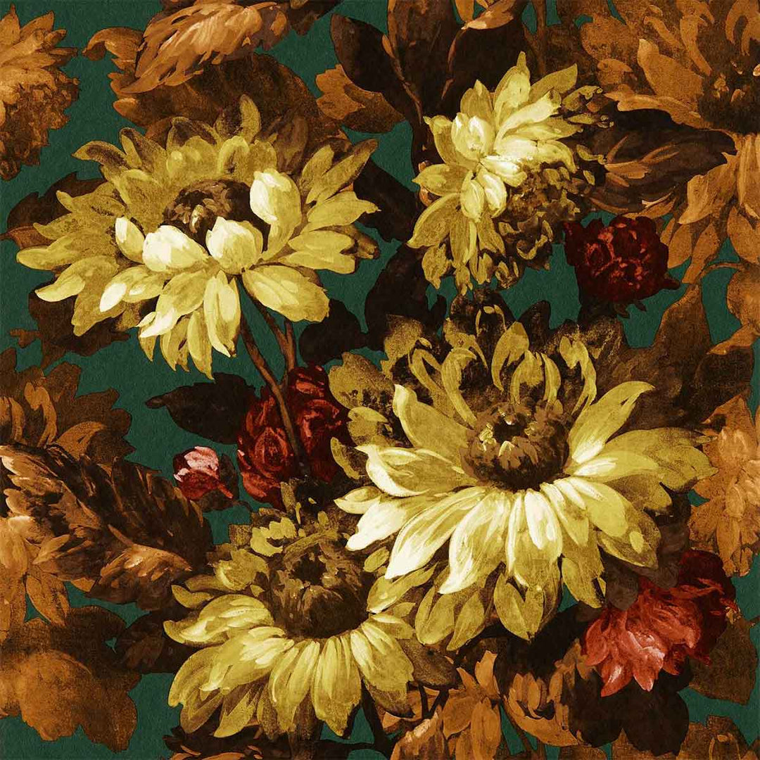 Sunforest Sage & Russet Wallpaper