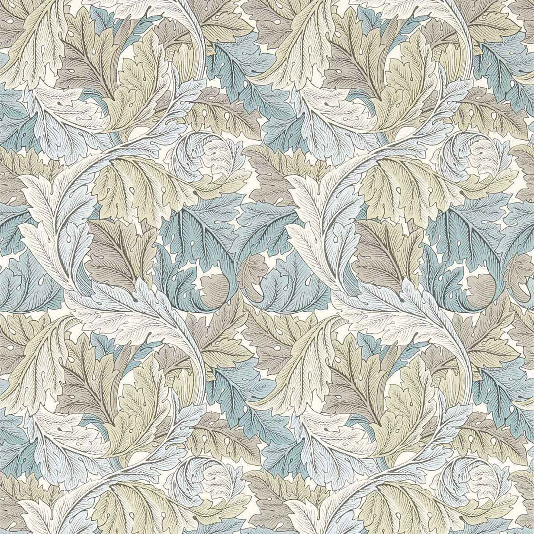 Acanthus Slate & Dove Wallpaper