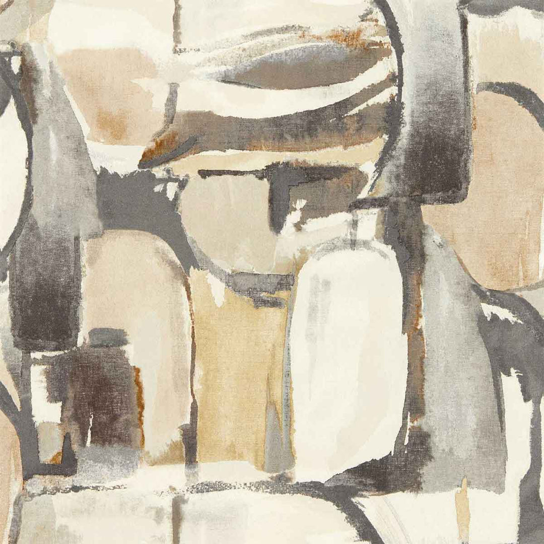 Figura Linen & Charcoal Wallpaper