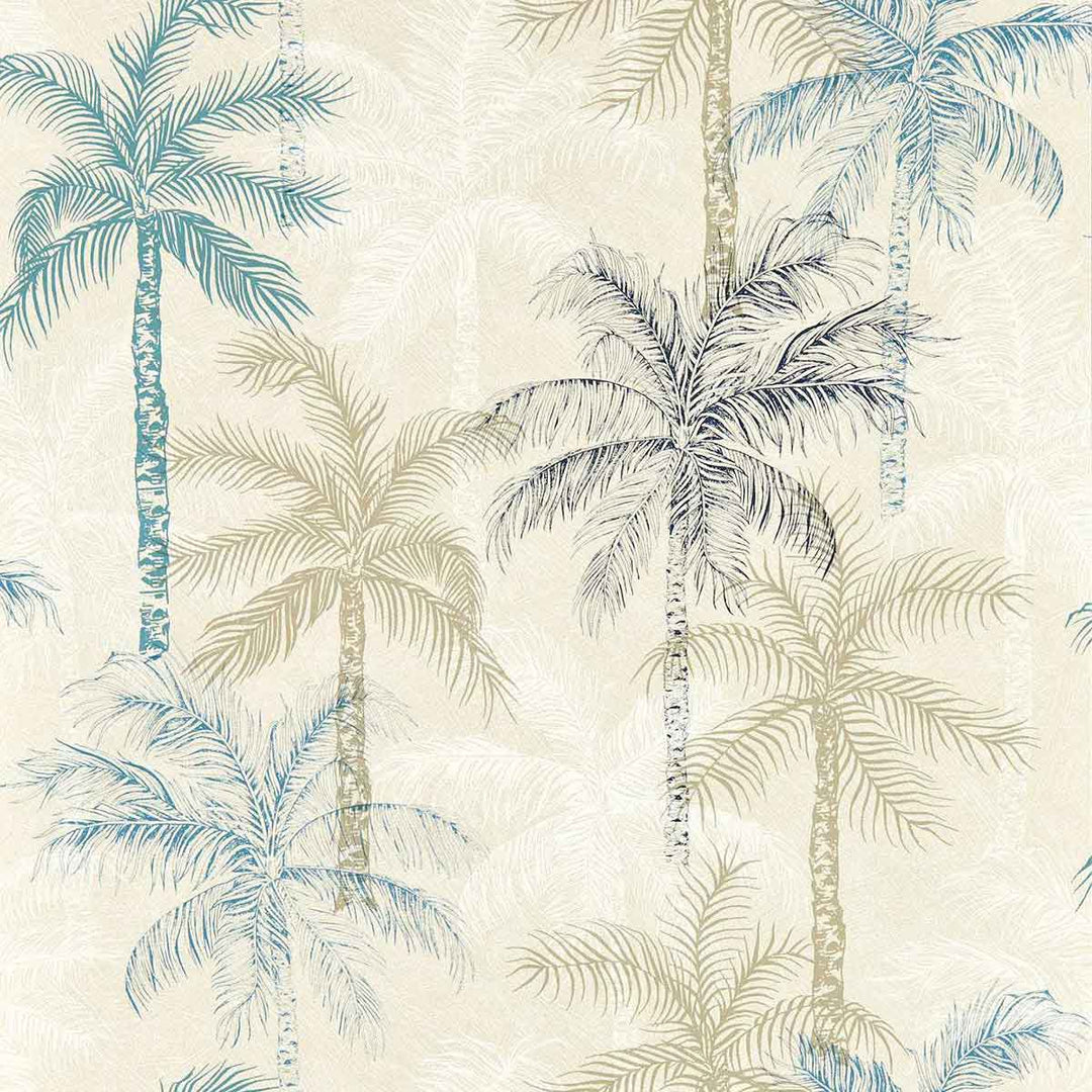 Palmyra Denim Wallpaper
