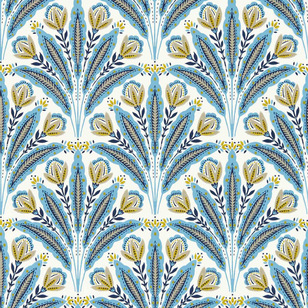 Attingham Denim Wallpaper