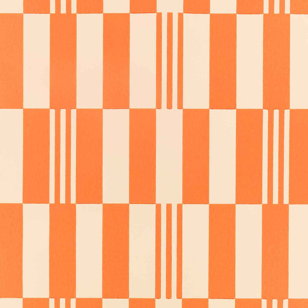 Checkerboard Tangelo Wallpaper