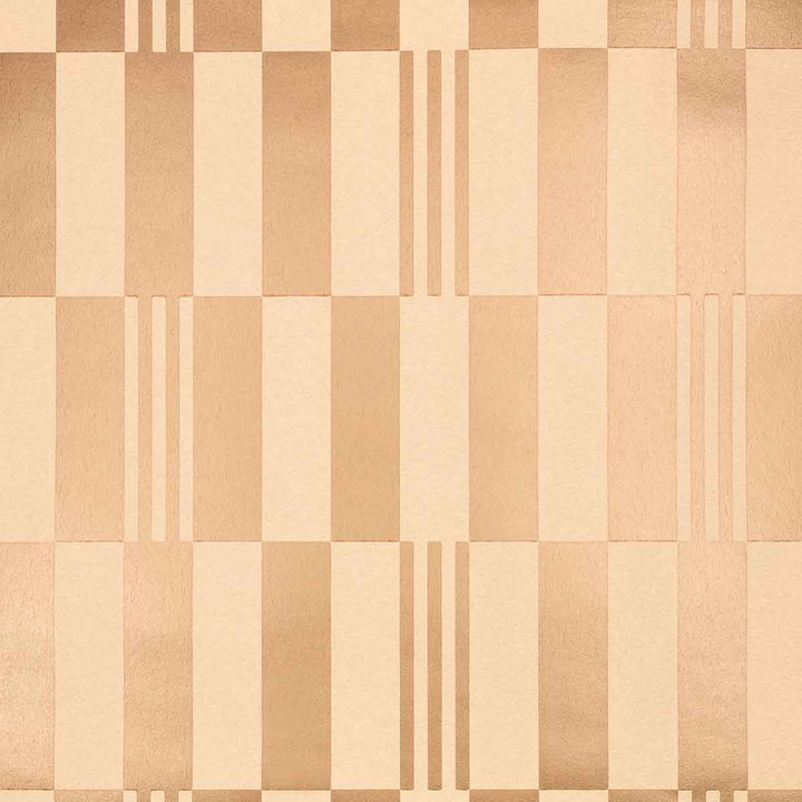 Checkerboard Metallic Rose Gold Wallpaper