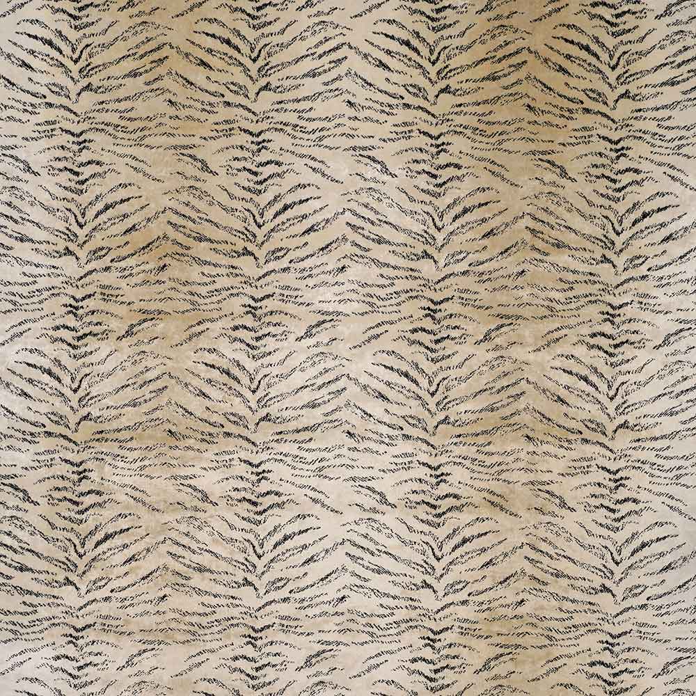 Tiger Velvet Ivory Fabric