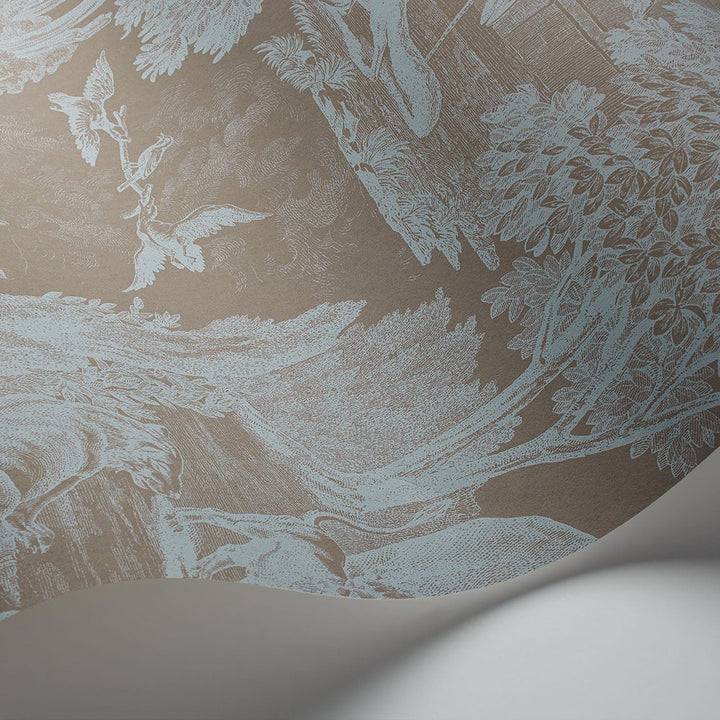 Versailles Seafoam & Soot Wallpaper