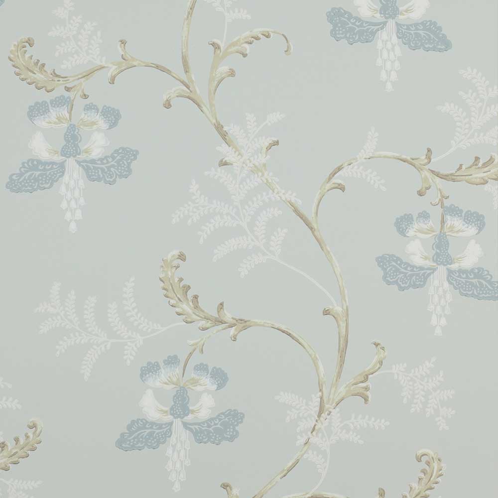 Colefax & Fowler Bellflower Wallpaper | Aqua | 7127/03
