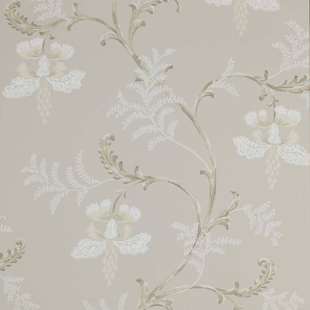 Colefax & Fowler Bellflower Wallpaper | Silver | 7127/04