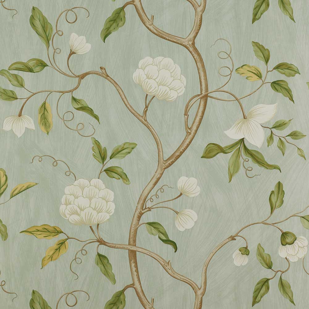 Colefax & Fowler Snow Tree Wallpaper | Aqua | 7949/04