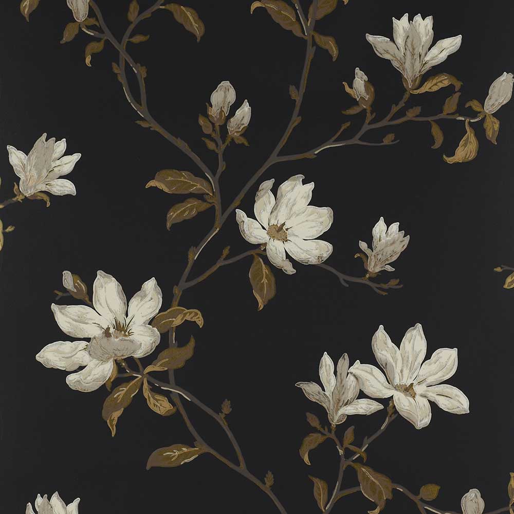 Colefax & Fowler Marchwood Wallpaper | Black | 7976/05
