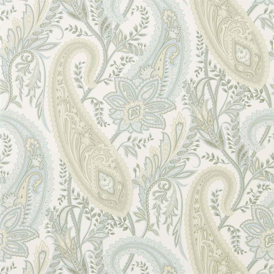 Cashmere Paisley Duck Egg & Opal Wallpaper by Sanderson - 216321 | Modern 2 Interiors