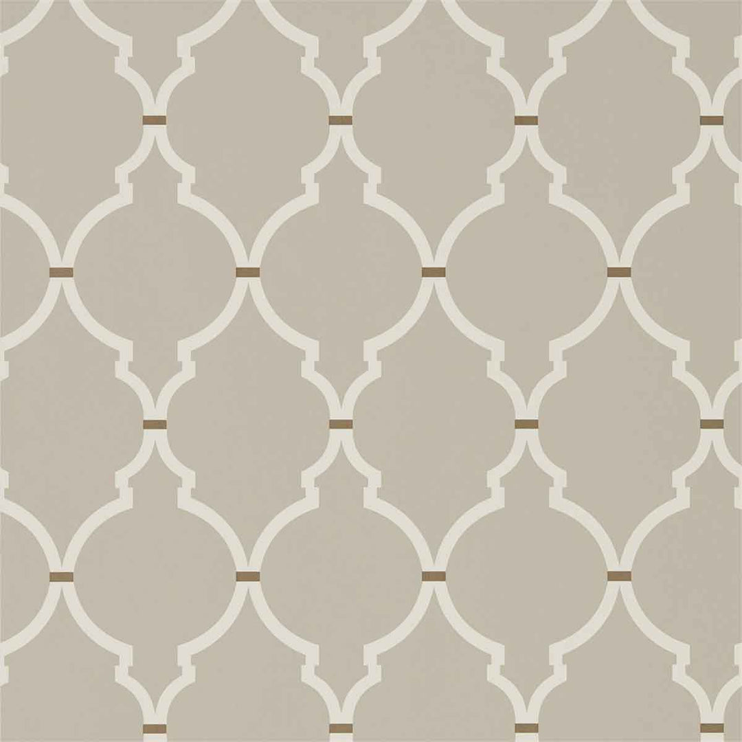 Empire Trellis Birch & Cream Wallpaper by Sanderson - 216336 | Modern 2 Interiors