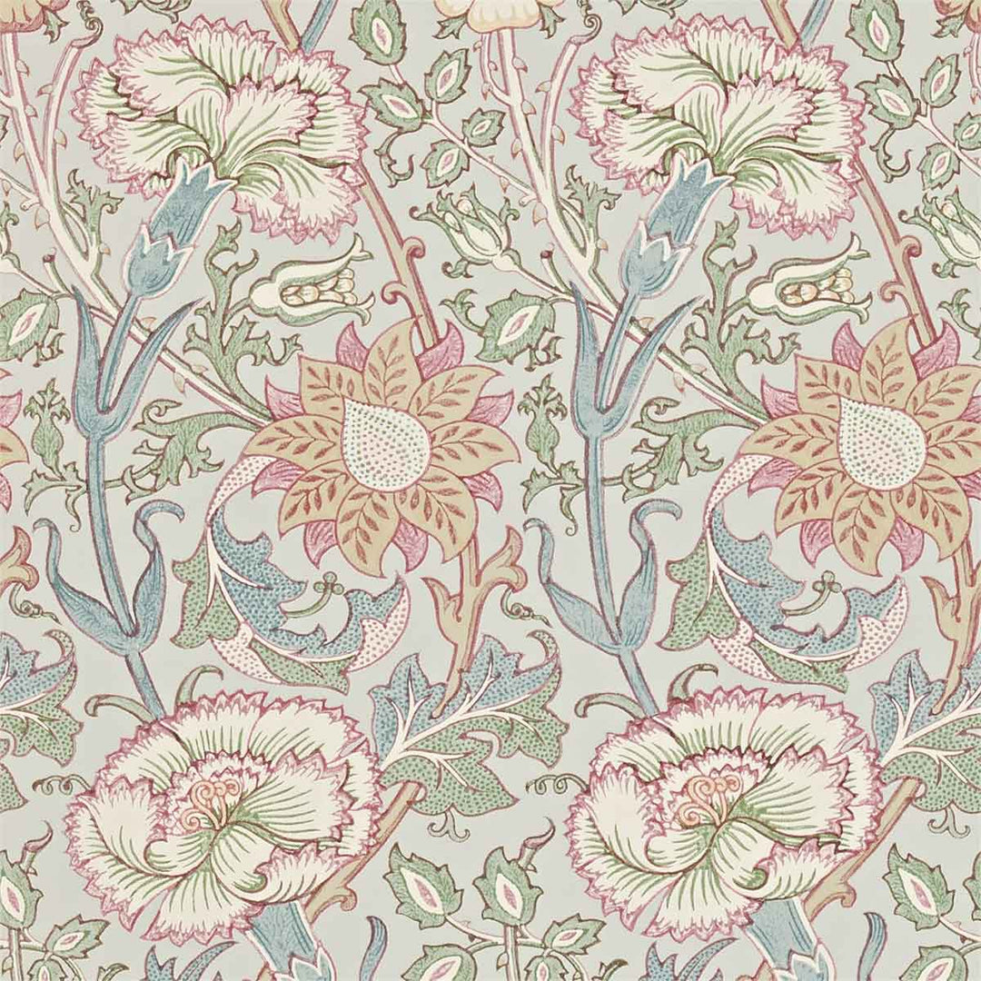 Morris And Co Pink & Rose Wallpaper - Eggshell & Rose - 212568 | Modern 2 Interiors