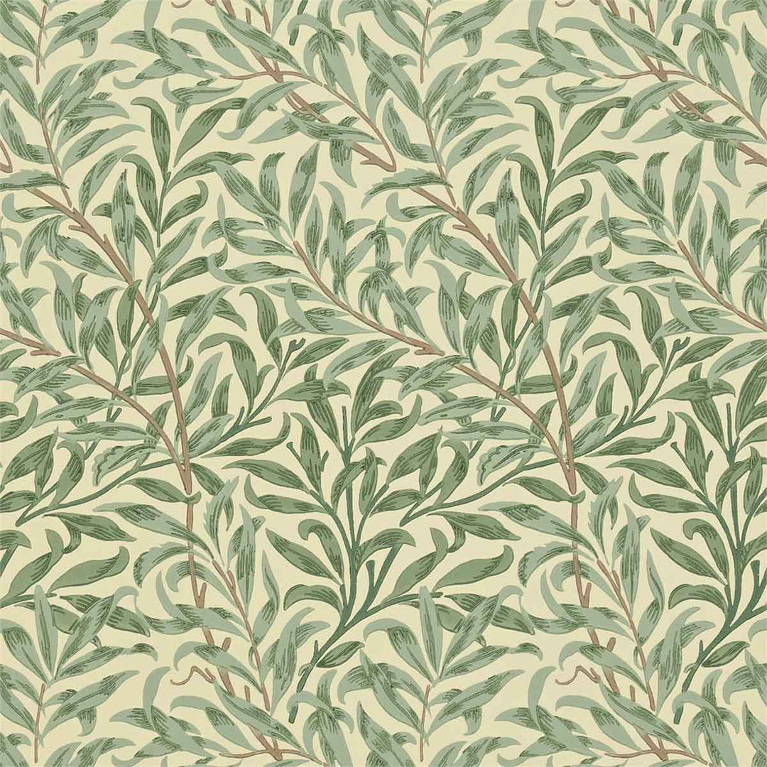 Morris And Co Willow Bough Wallpaper - Green - 216866 | Modern 2 Interiors