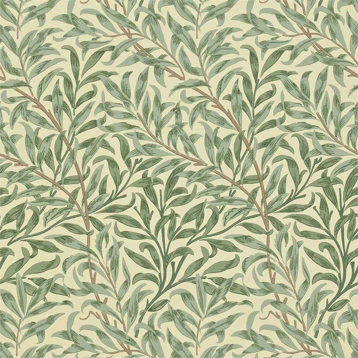 Morris And Co Willow Bough Wallpaper - Green - 216866 | Modern 2 Interiors