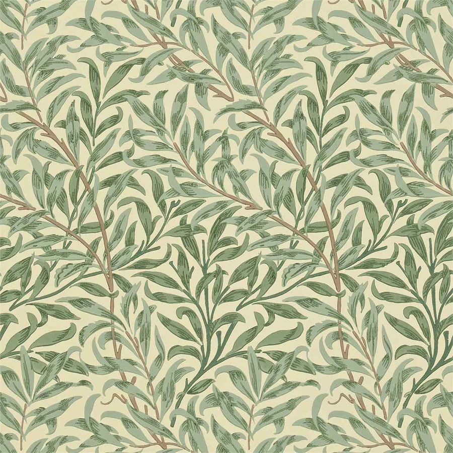 Morris And Co Willow Bough Wallpaper - Green - 216866 | Modern 2 Interiors