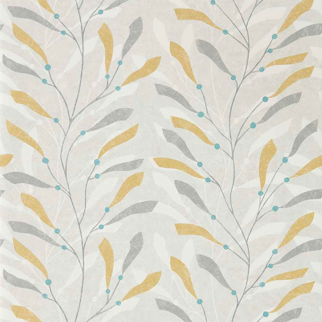 Sea Kelp Ochre & Slate Wallpaper by Sanderson - 216568 | Modern 2 Interiors