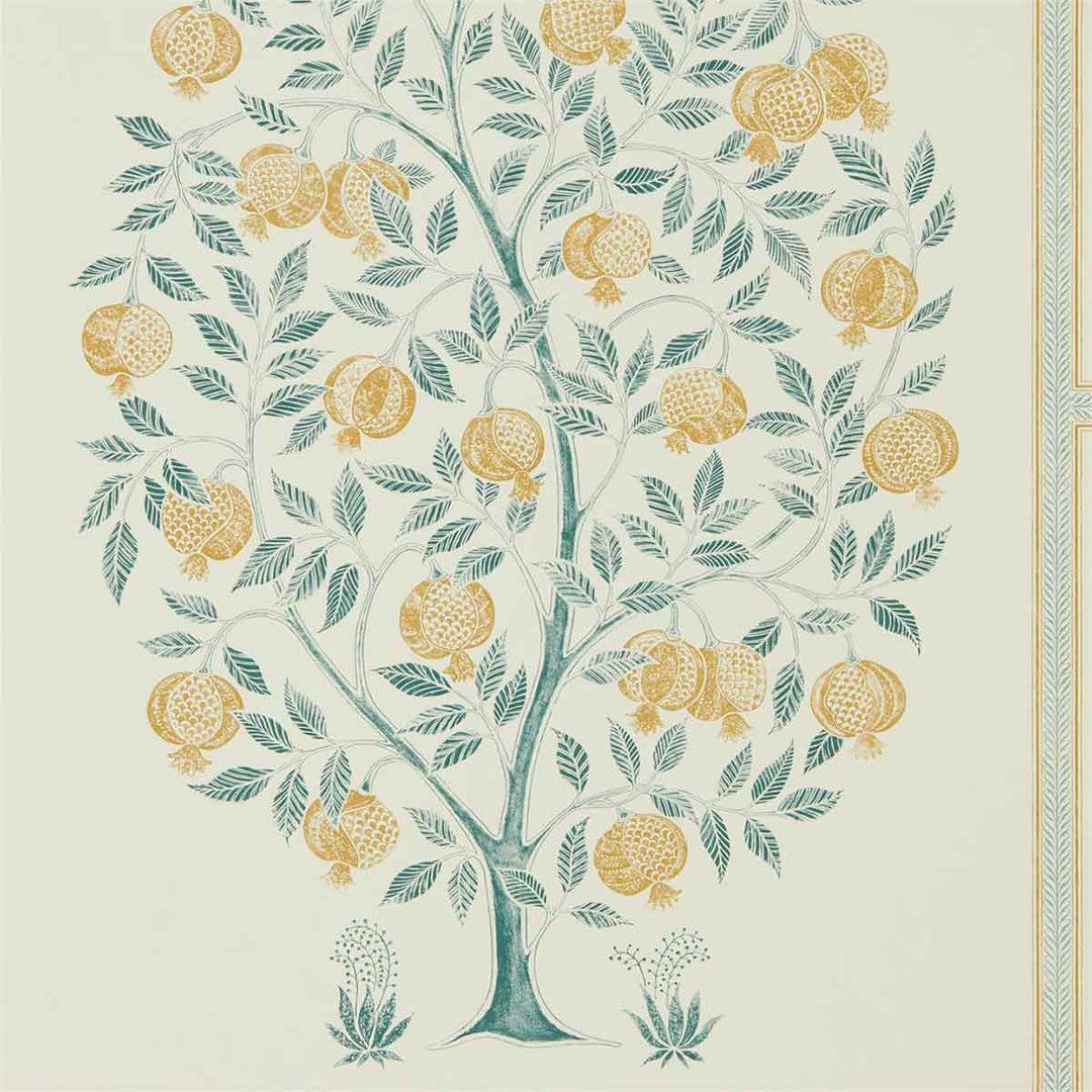 Anaar Tree English Grey & Woad Wallpaper by Sanderson - 216792 | Modern 2 Interiors