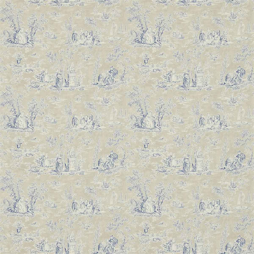 Josette Indigo & Taupe Wallpaper by Sanderson - 214065 | Modern 2 Interiors