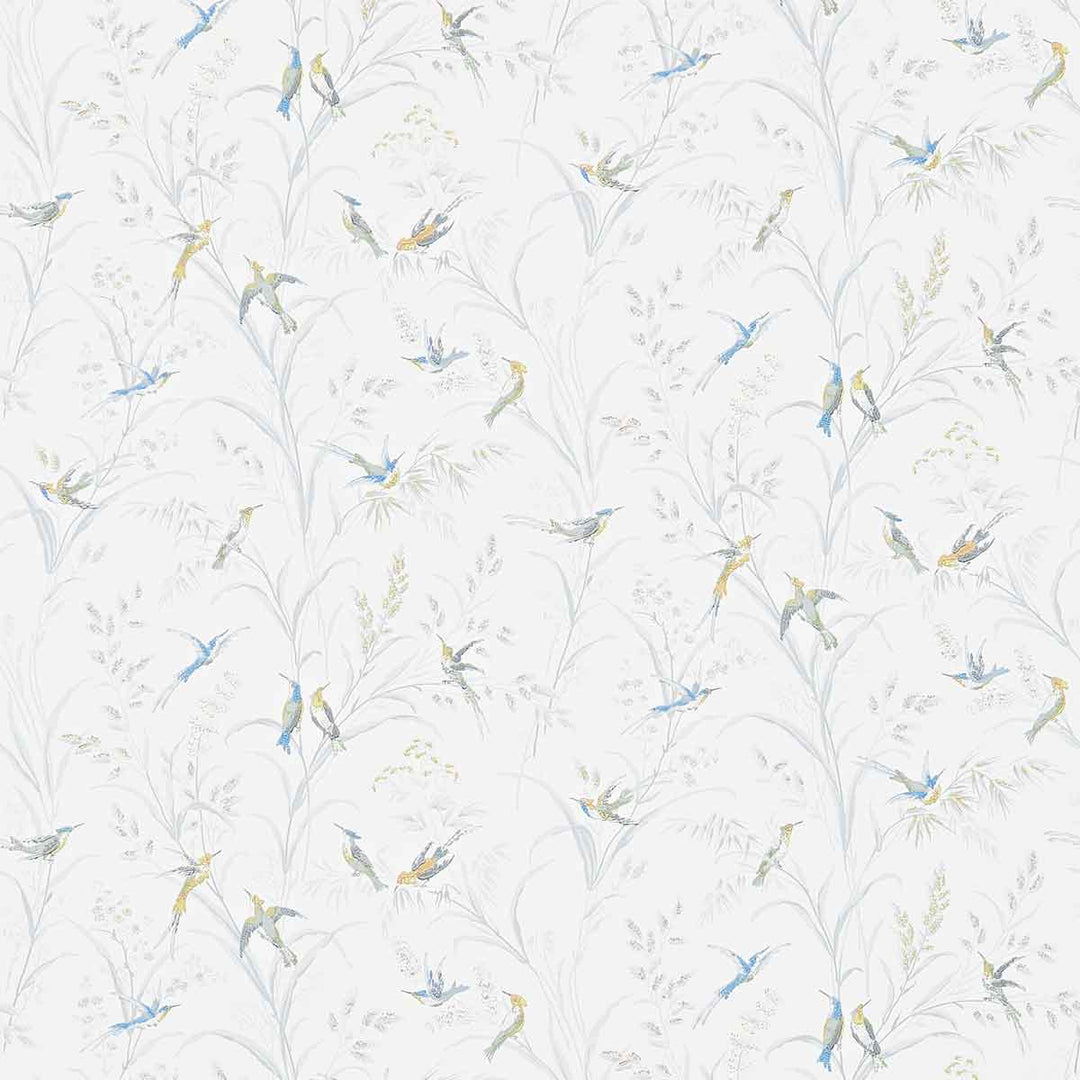Tuileries Silver & Multi Wallpaper by Sanderson - DFAB214083 | Modern 2 Interiors