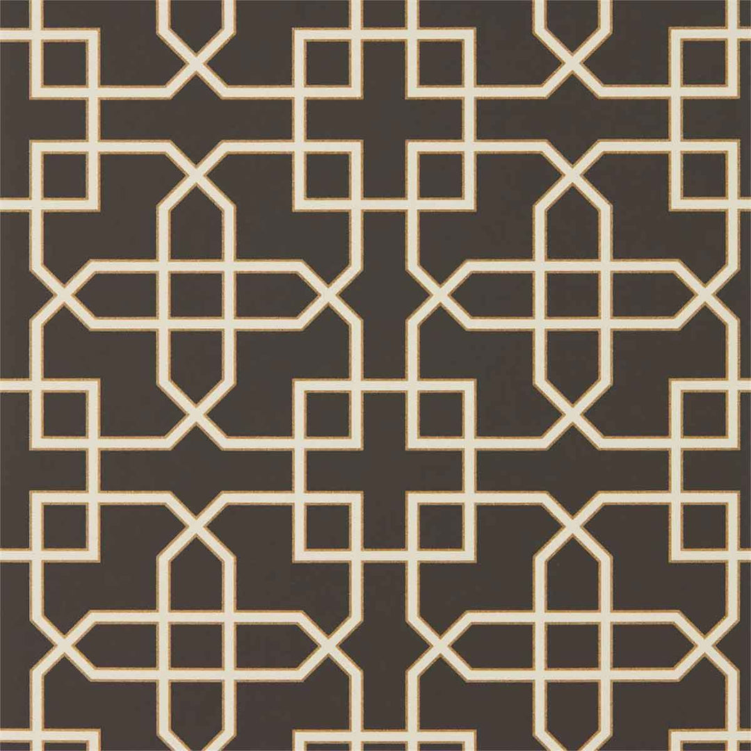 Hampton Trellis Charcoal Wallpaper by Sanderson - 216662 | Modern 2 Interiors