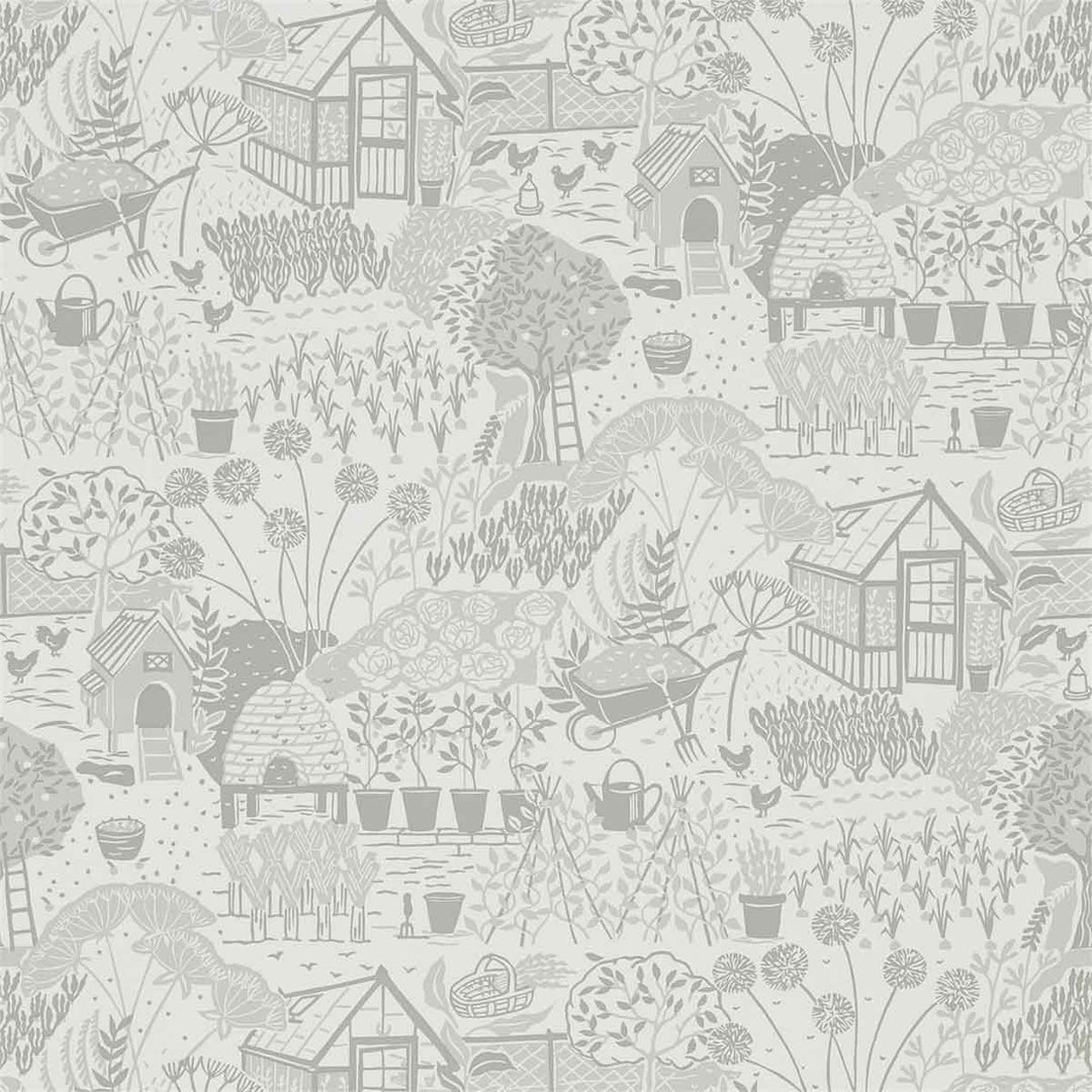 The Allotment Dove Wallpaper by Sanderson - 216352 | Modern 2 Interiors