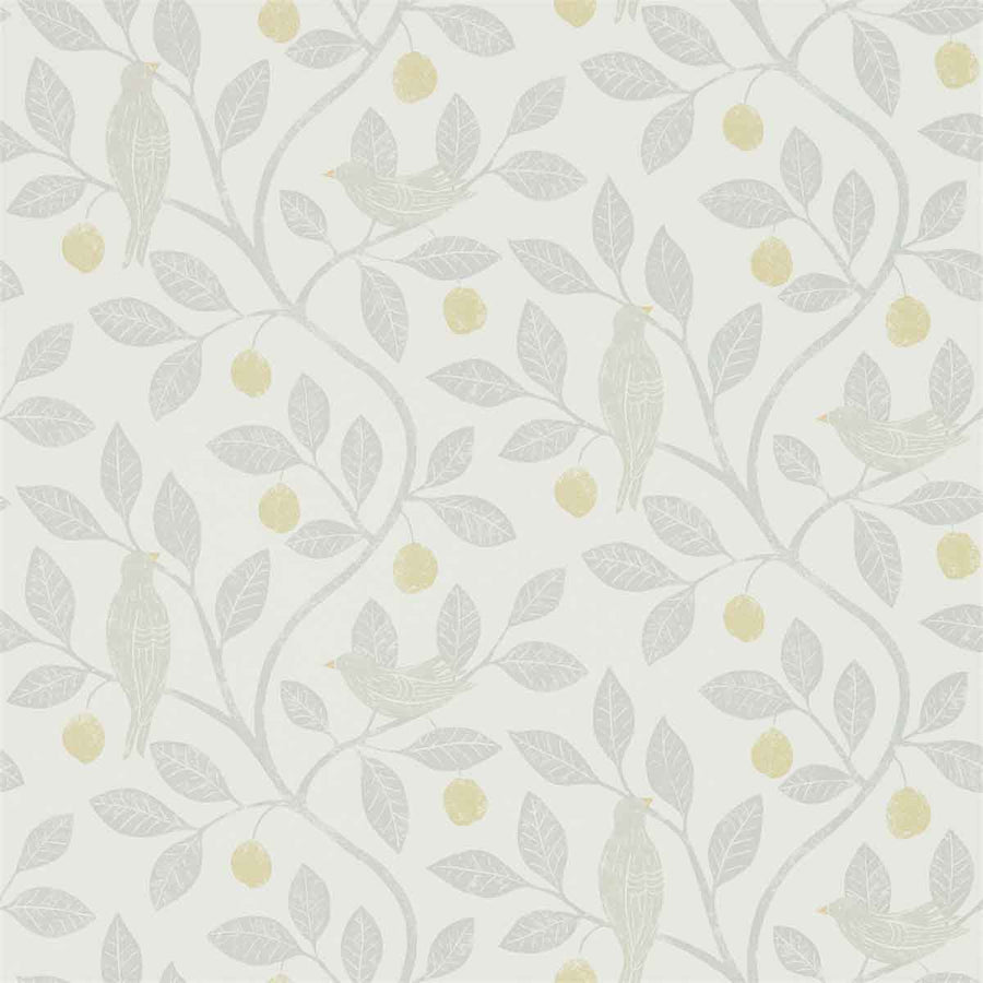 Damson Tree Dijon & Mole Wallpaper by Sanderson - 216363 | Modern 2 Interiors