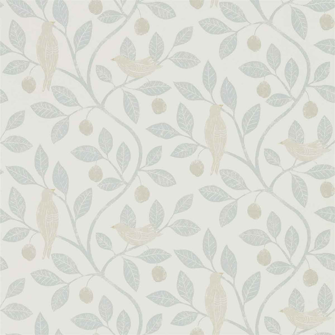 Damson Tree Mineral & Dove Wallpaper by Sanderson - 216365 | Modern 2 Interiors