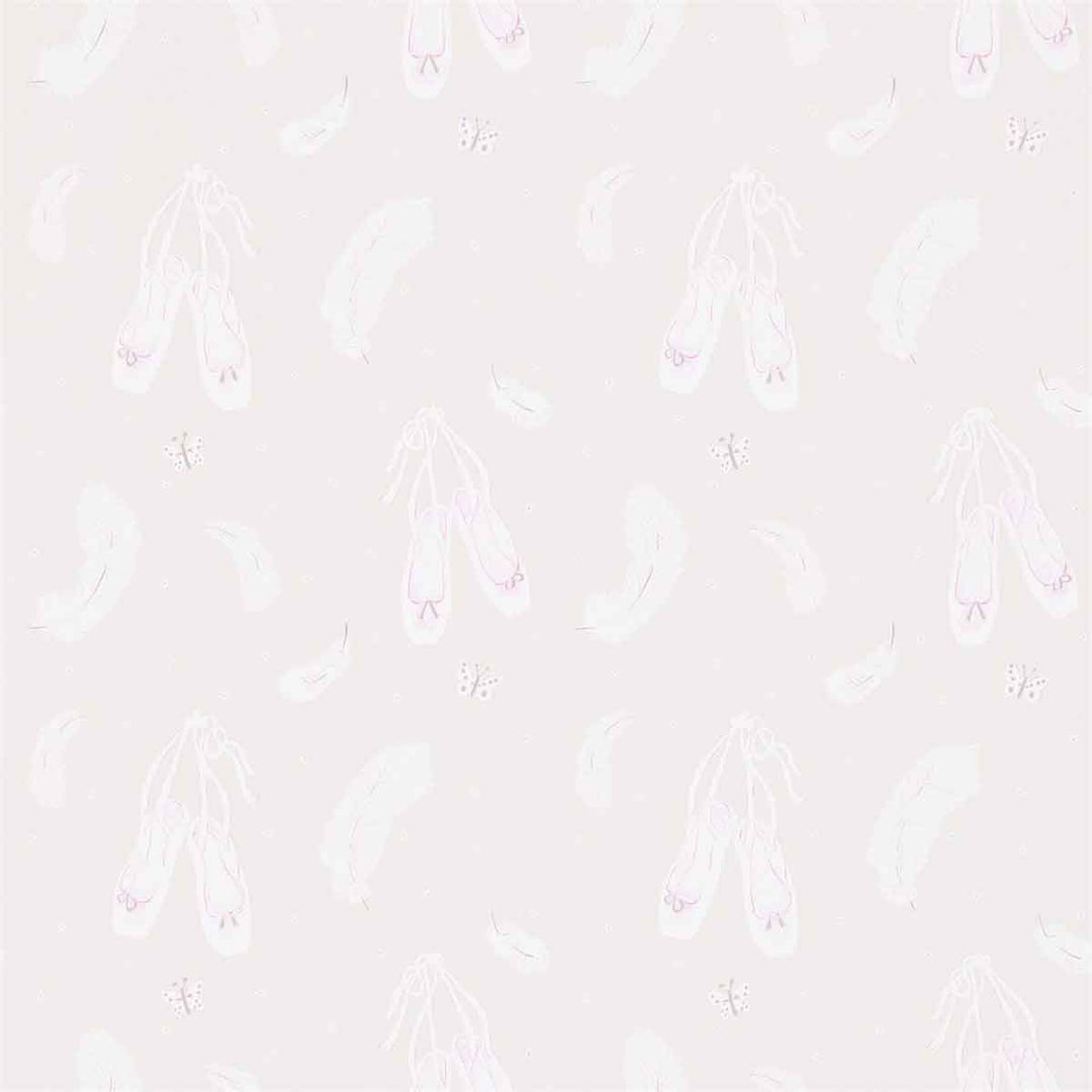 Ballet Shoes Vanilla Wallpaper by Sanderson - 214021 | Modern 2 Interiors