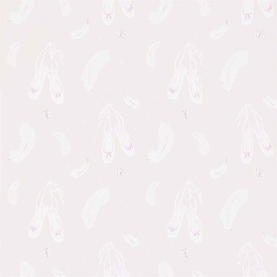 Ballet Shoes Vanilla Wallpaper by Sanderson - 214021 | Modern 2 Interiors