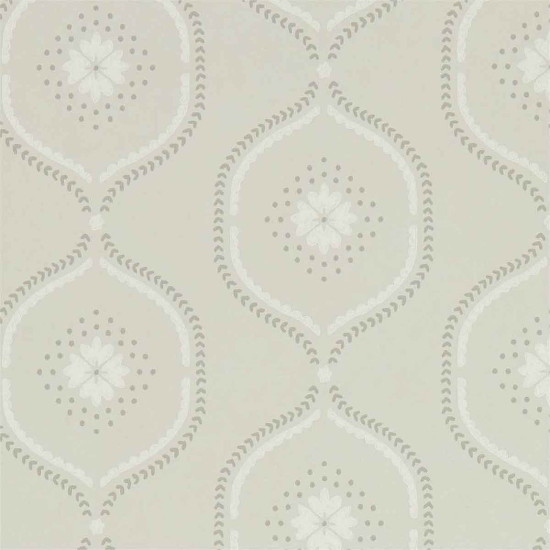 Milcombe Silver Wallpaper by Sanderson - 216879 | Modern 2 Interiors